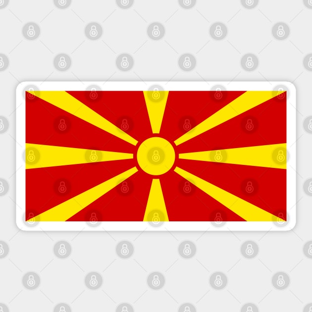 Flag of Macedonia Sticker by COUNTRY FLAGS